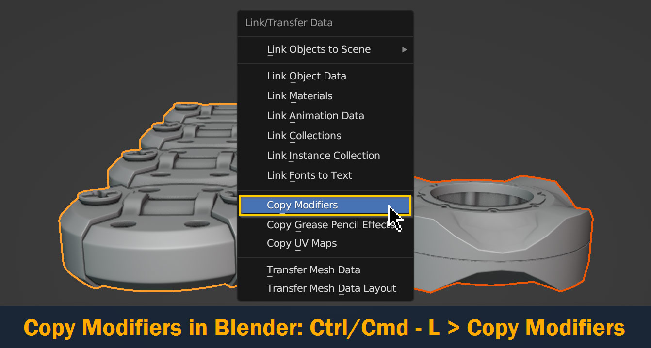 copy modifiers in blender