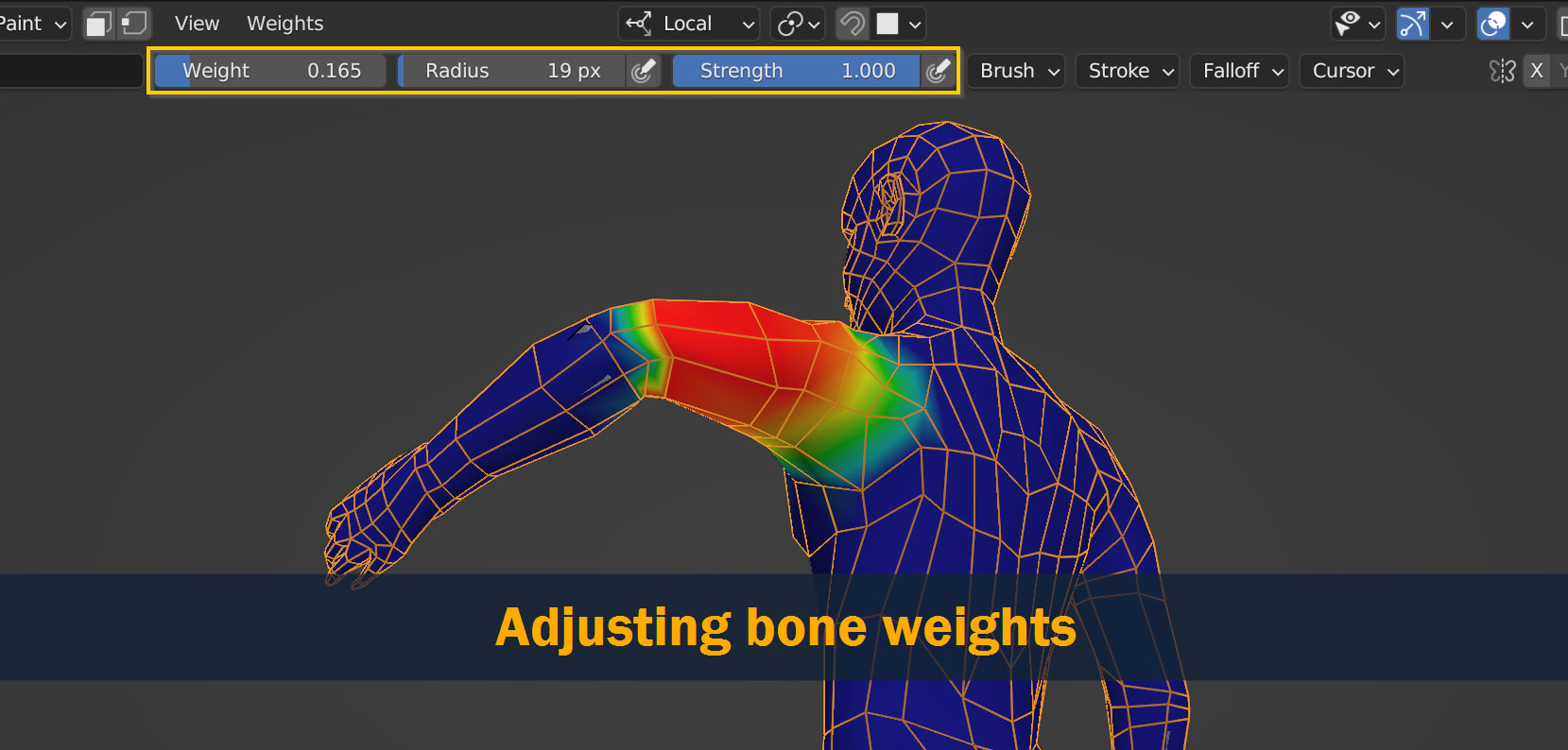 adjusting bone weights