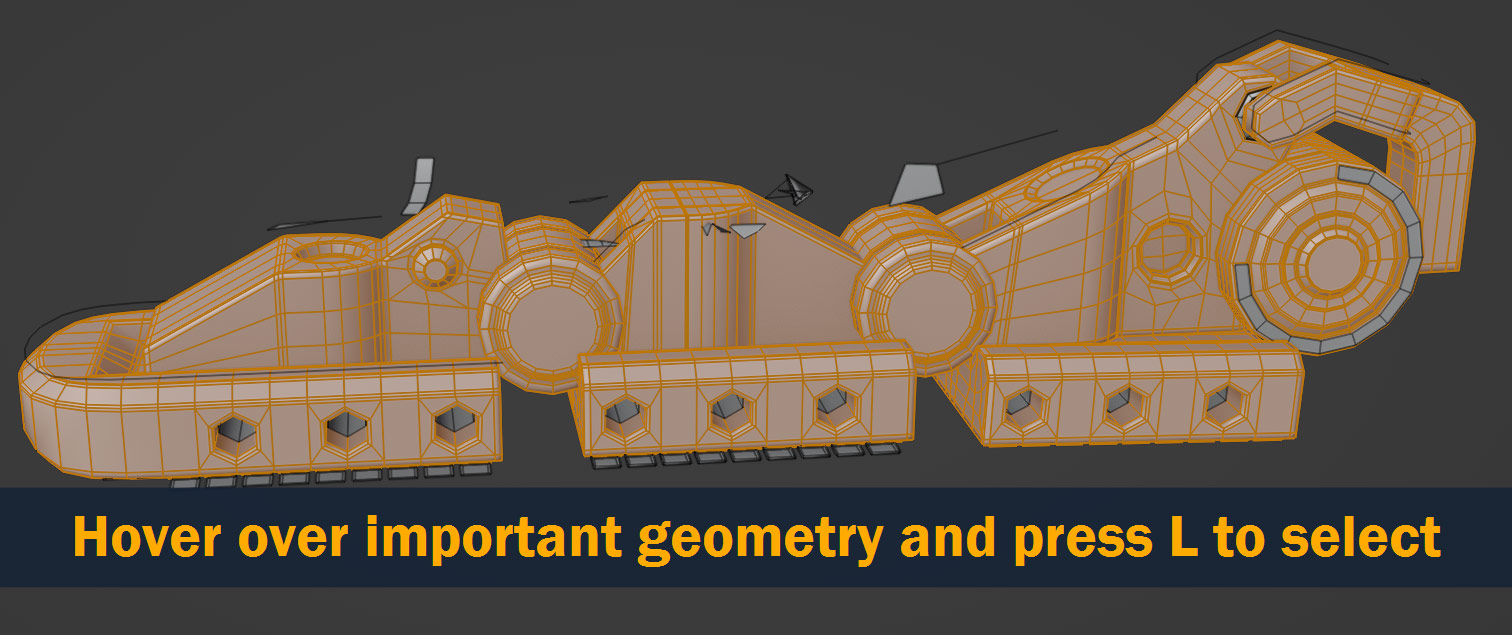 selecting important geometry