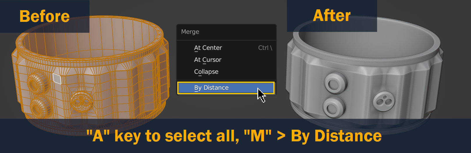 select merge by distance