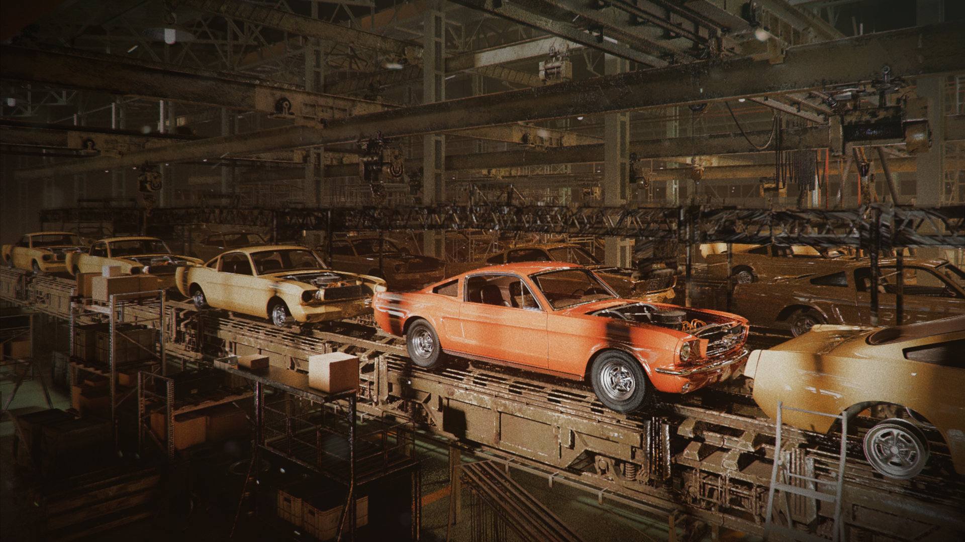 Legacy Reimagined: The 1965 Mustang Revival Project 3d art