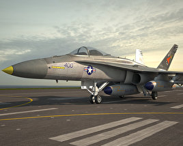 F/A-18黃蜂式戰鬥攻擊機 3D模型