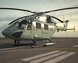 北極星直升機 3D模型