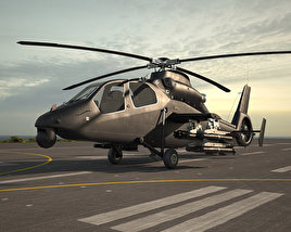 Harbin Z-19 Military helicopter 3D model