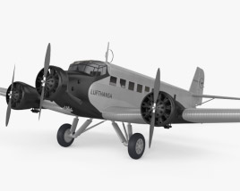 융커스 Ju 52 3D 모델 