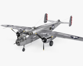 B-25米切尔型轰炸机 3D模型