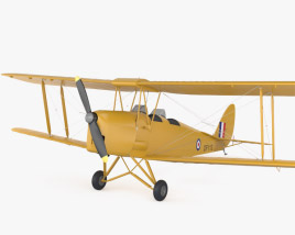 de Havilland DH.82 Tiger Moth Modello 3D