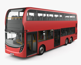 Alexander Dennis Enviro 500 Двухэтажный автобус с детальным интерьером 2016 3D модель