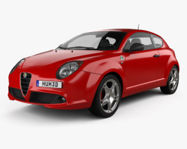 Alfa Romeo MiTo Quadrifoglio Verde 2017 3D модель