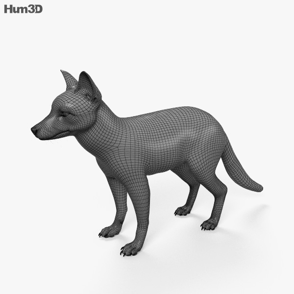 动画赤狐3D模型- 下载动物on 3DModels.org