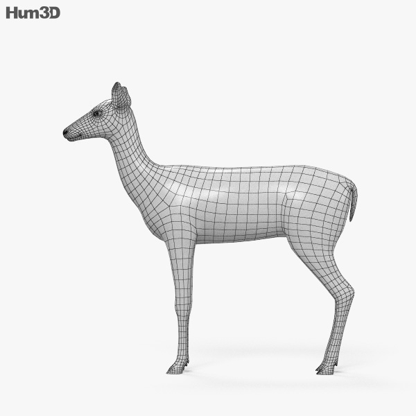 Corça 3D model - Baixar Animais no