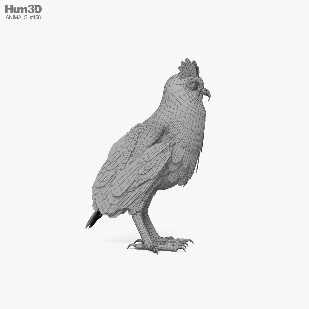 Uhu 3D-Modell - Herunterladen Tiere on