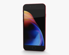 Apple iPhone 8 Red 3D 모델 