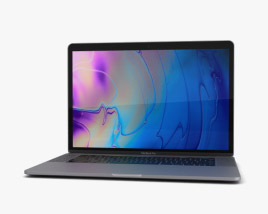 Apple MacBook Pro 15 inch (2018) Space Gray 3D model