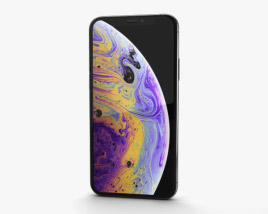 Apple iPhone XS Silver 3D 모델 