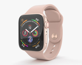 Apple Watch Series 4 40mm Gold Aluminum Case with Pink Sand Sport Band Modèle 3D