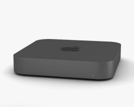 Apple Mac mini 2018 Space Gray 3D 모델 