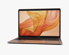 Apple MacBook Air (2018) Gold 3D 모델 