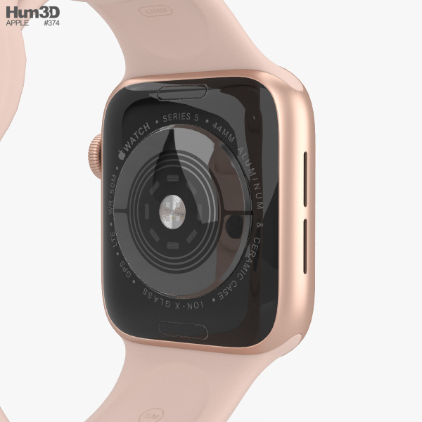 Apple Watch SE 44mm Aluminum Space Gray 3D model - Download Electronics on
