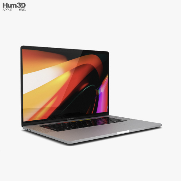 Apple MacBook Pro 16 inch (2019) Silver 3D model download