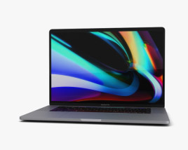 Apple MacBook Pro 16 inch Space Gray 3D-Modell