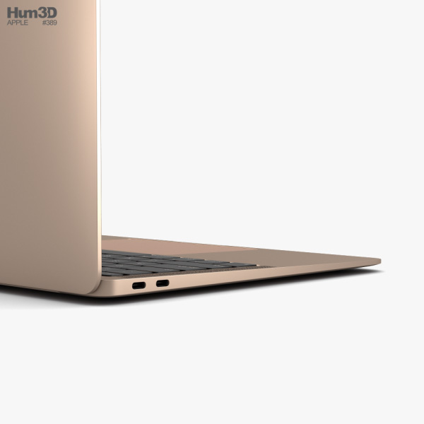 Apple MacBook Air (2020) Gold 3Dモデル - ダウンロード 電子機器 on