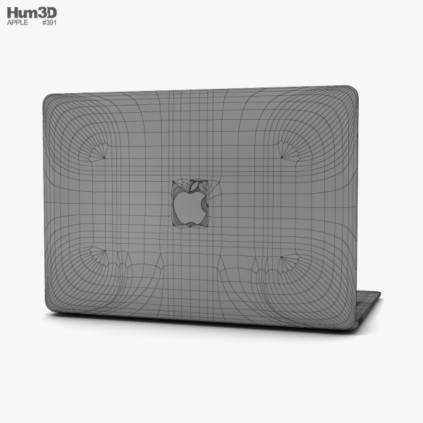 Apple MacBook Air (2020) Space Gray 3D model - Download