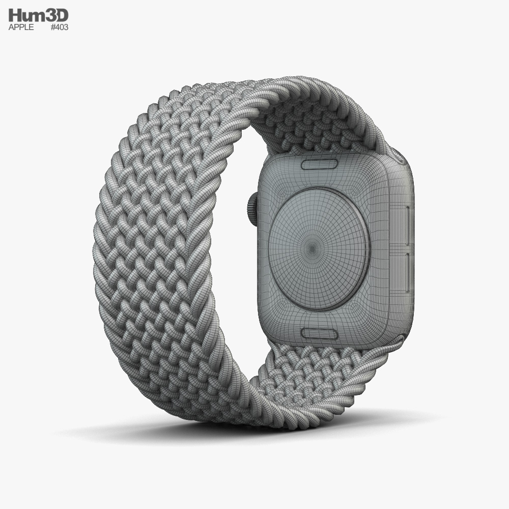 Apple Watch SE 44mm Aluminum Space Gray 3D model - Download Electronics on