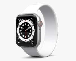 Apple Watch Series 6 44mm Aluminum Silver 3D model