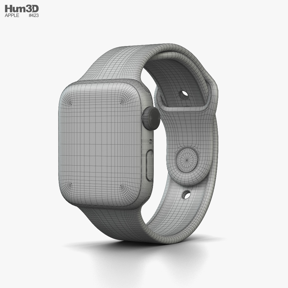 Apple Watch SE 44mm Aluminum Space Gray 3Dモデル - ダウンロード 