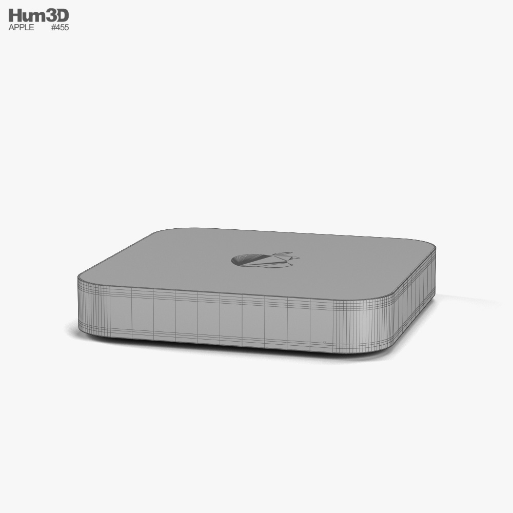 Apple Mac mini 2020 M1 Silver 3Dモデル ダウンロード