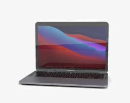 Apple MacBook Pro 13-inch 2020 M1 Space Gray 3D model