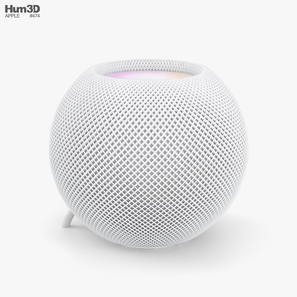 Apple HomePod Mini White 3D model - Download Electronics on