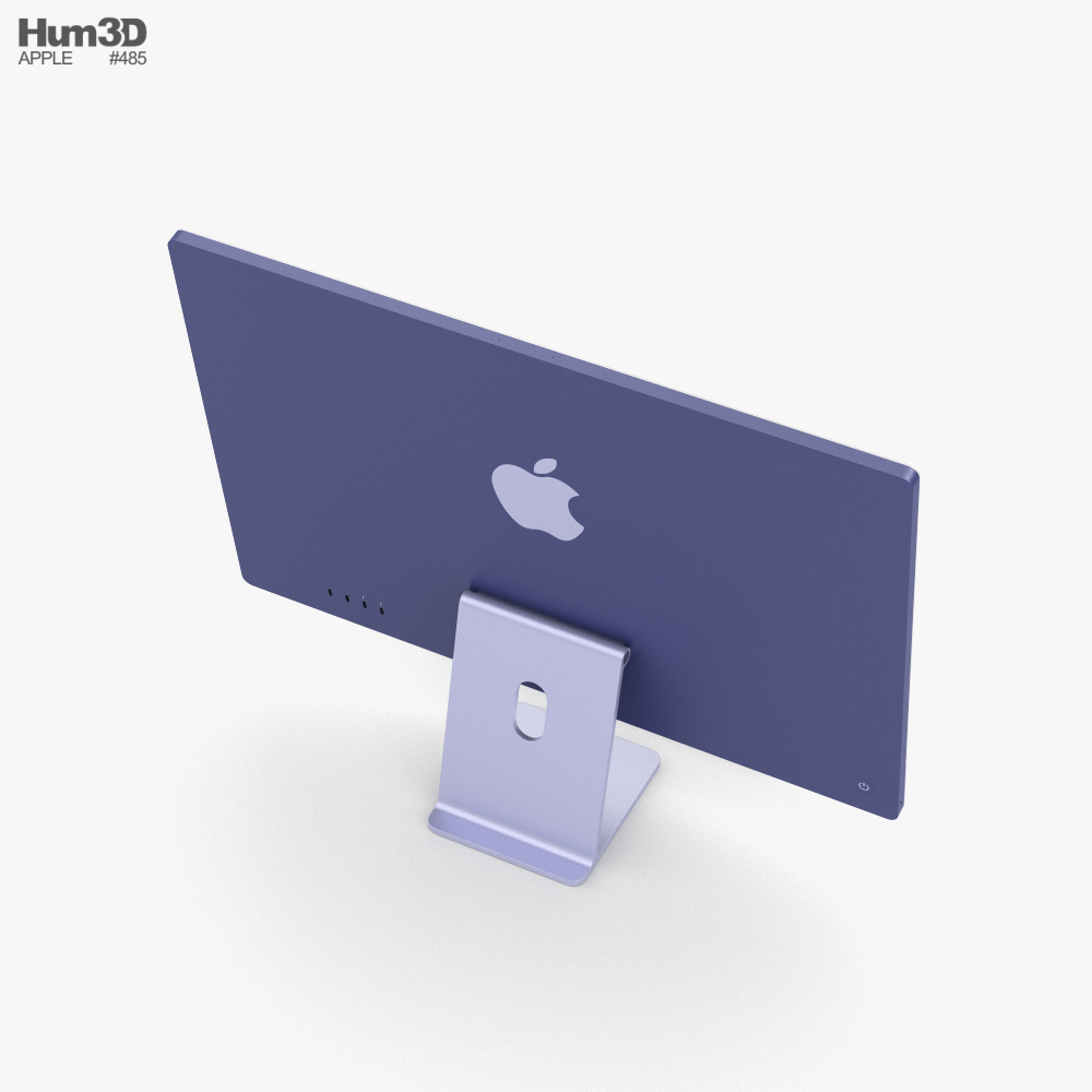 Apple iMac 24-inch 2021 Purple 3Dモデル ダウンロード