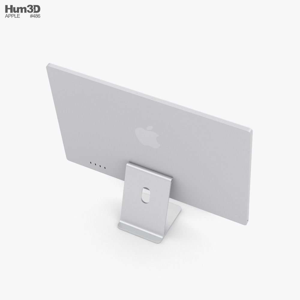 Apple iMac 24-inch 2021 Silver 3D model download