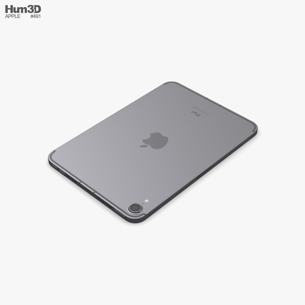 Apple iPad mini (2021) Space Gray 3Dモデル ダウンロード
