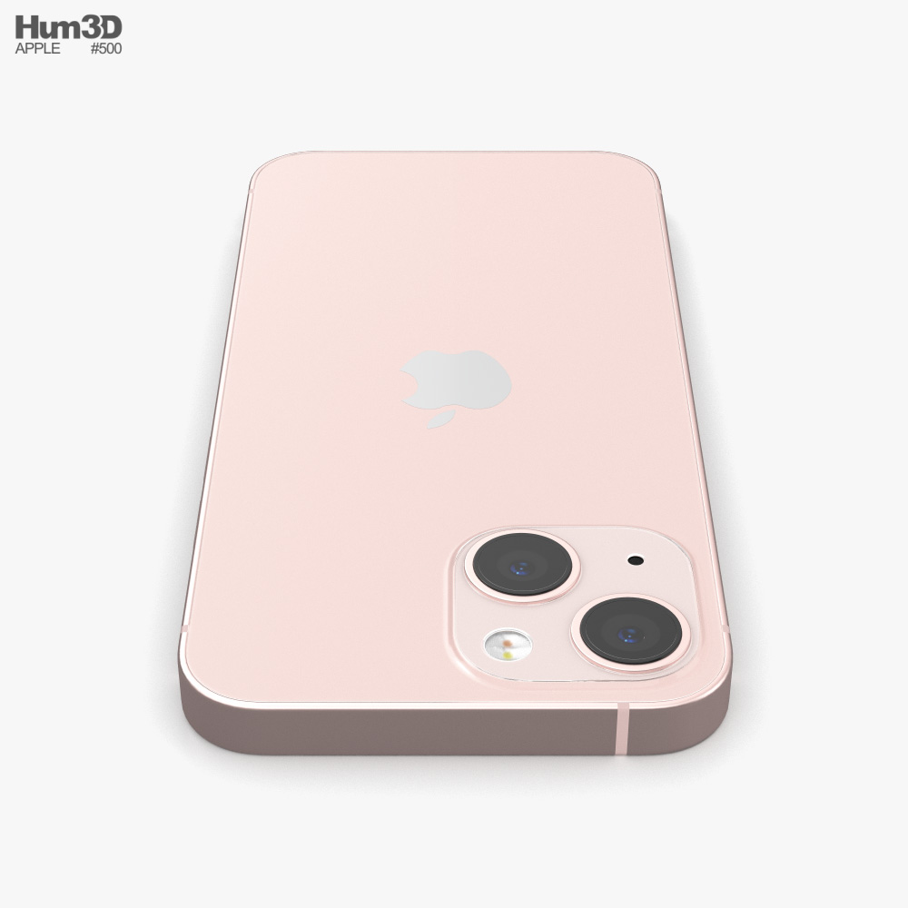 Apple iPhone 13 mini Pink 3D модель - Скачать Электроника на 3DModels.org