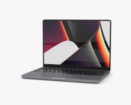 Apple MacBook Pro 2021 14-inch Space Gray 3D model