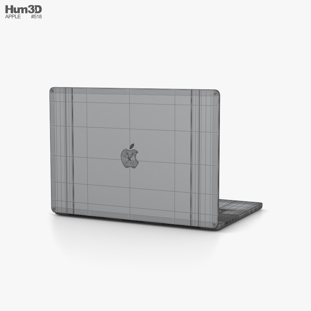 Apple MacBook Pro 2021 16-inch Space Gray 3Dモデル ダウンロード