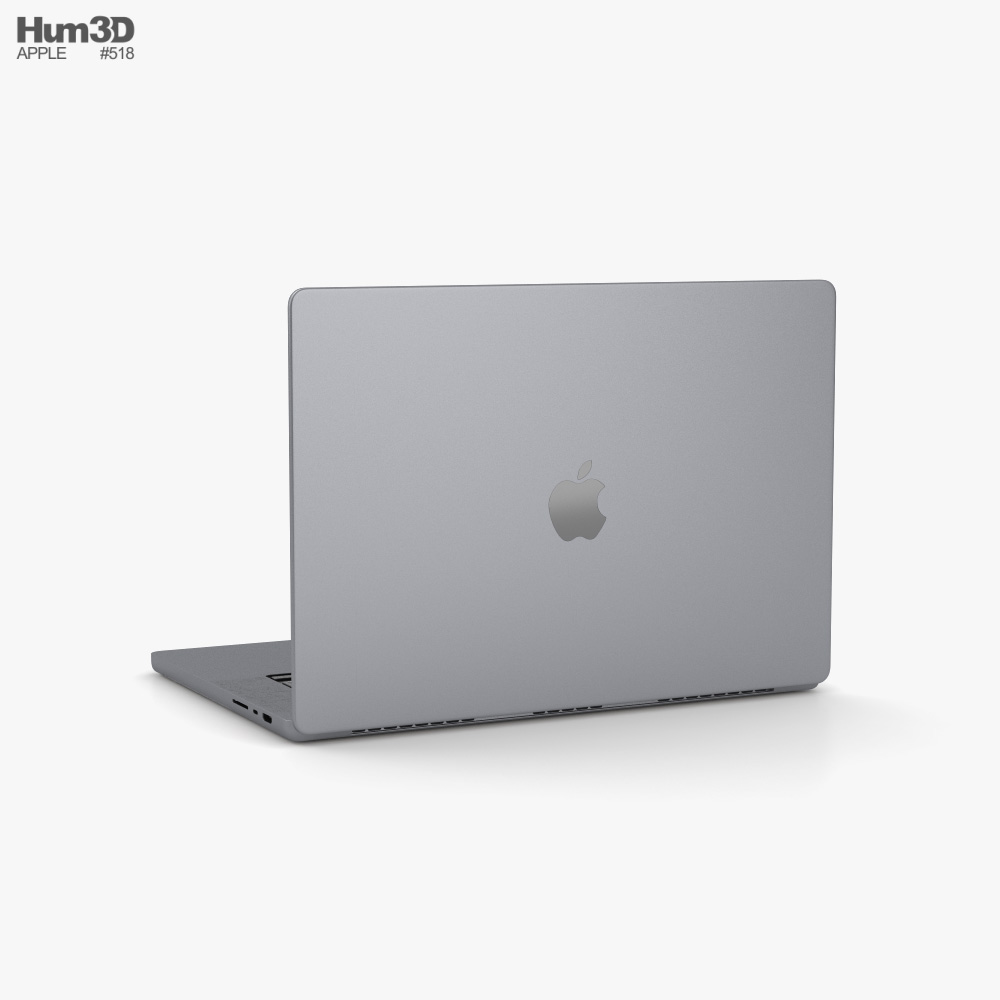 Apple MacBook Pro 2021 16-inch Space Gray 3Dモデル - ダウンロード ...