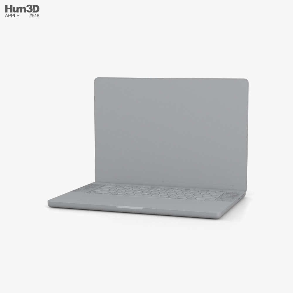 Apple MacBook Pro 2021 16-inch Space Gray 3Dモデル - ダウンロード 