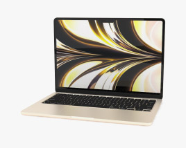 Apple MacBook Air M2 2022 Starlight Modèle 3D