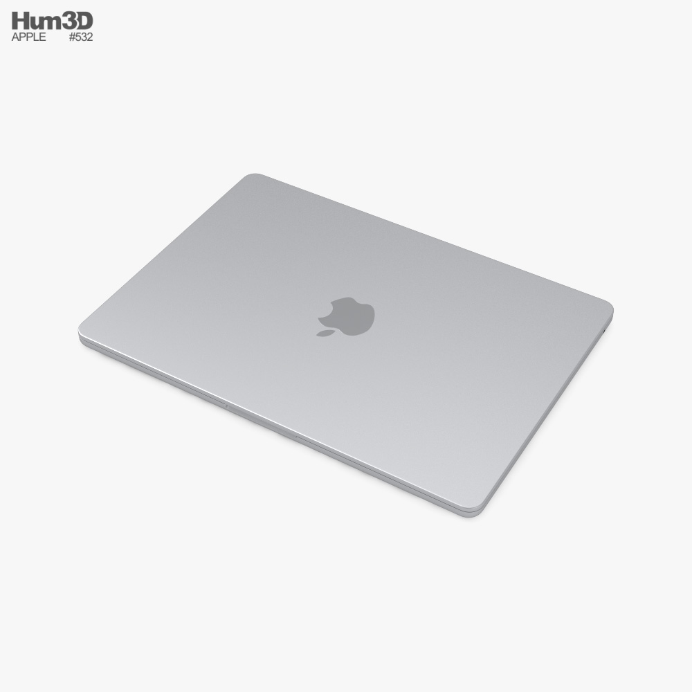 Apple MacBook Air M2 2022 Space Gray 3Dモデル ダウンロード