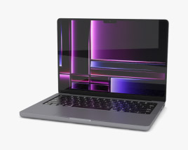 Apple MacBook Pro M2 2023 14 inch Space Gray 3D model