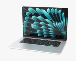 Apple MacBook Air 15 inch 2023 Silver 3Dモデル