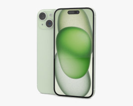 Apple iPhone 15 Green Modèle 3D