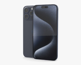 Apple iPhone 15 Pro Max Blue Titanium 3D 모델 