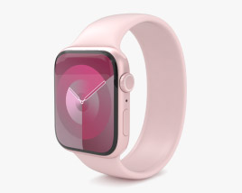 Apple Watch Series 9 45mm Pink Aluminum Case with Solo Loop 3D模型