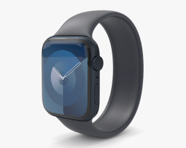 Apple Watch Series 9 45mm Midnight Aluminum Case with Solo Loop 3Dモデル