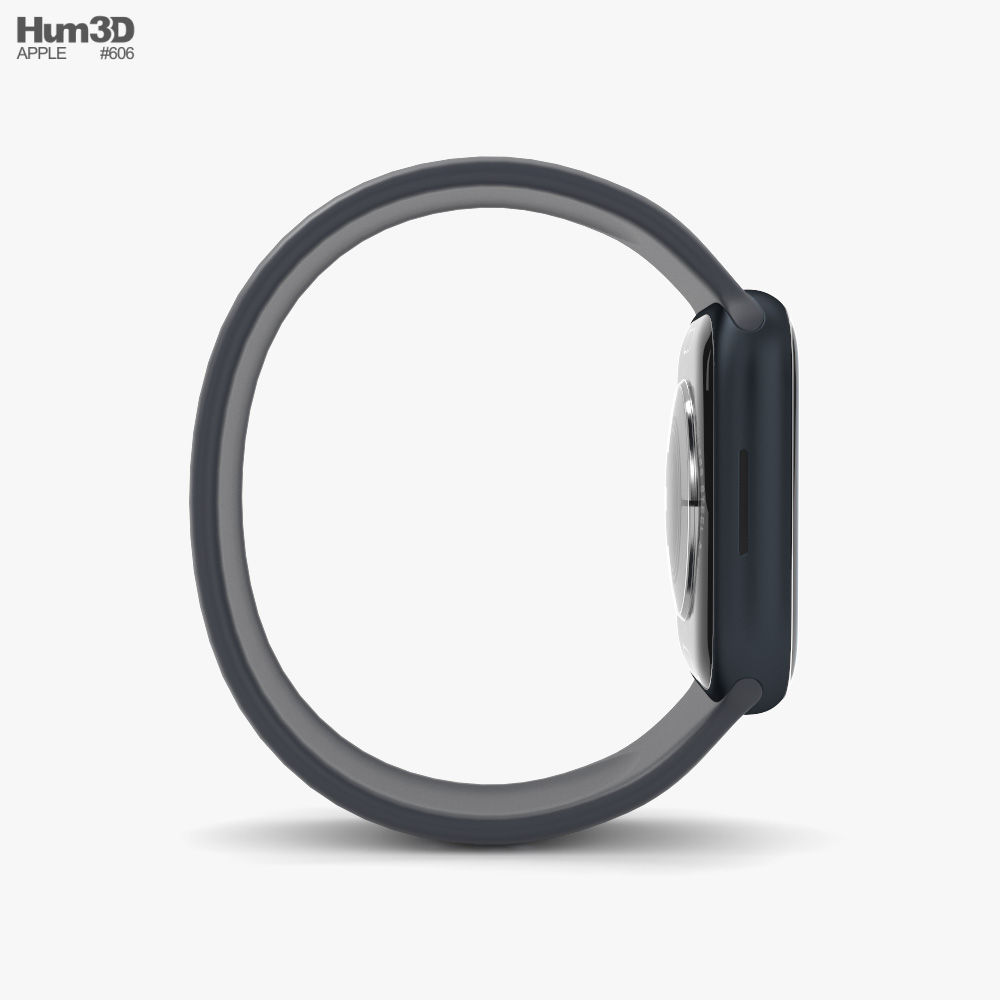 Apple Watch Series 9 45mm Midnight Aluminum Case with Solo Loop 3D model -  Download Electronics on